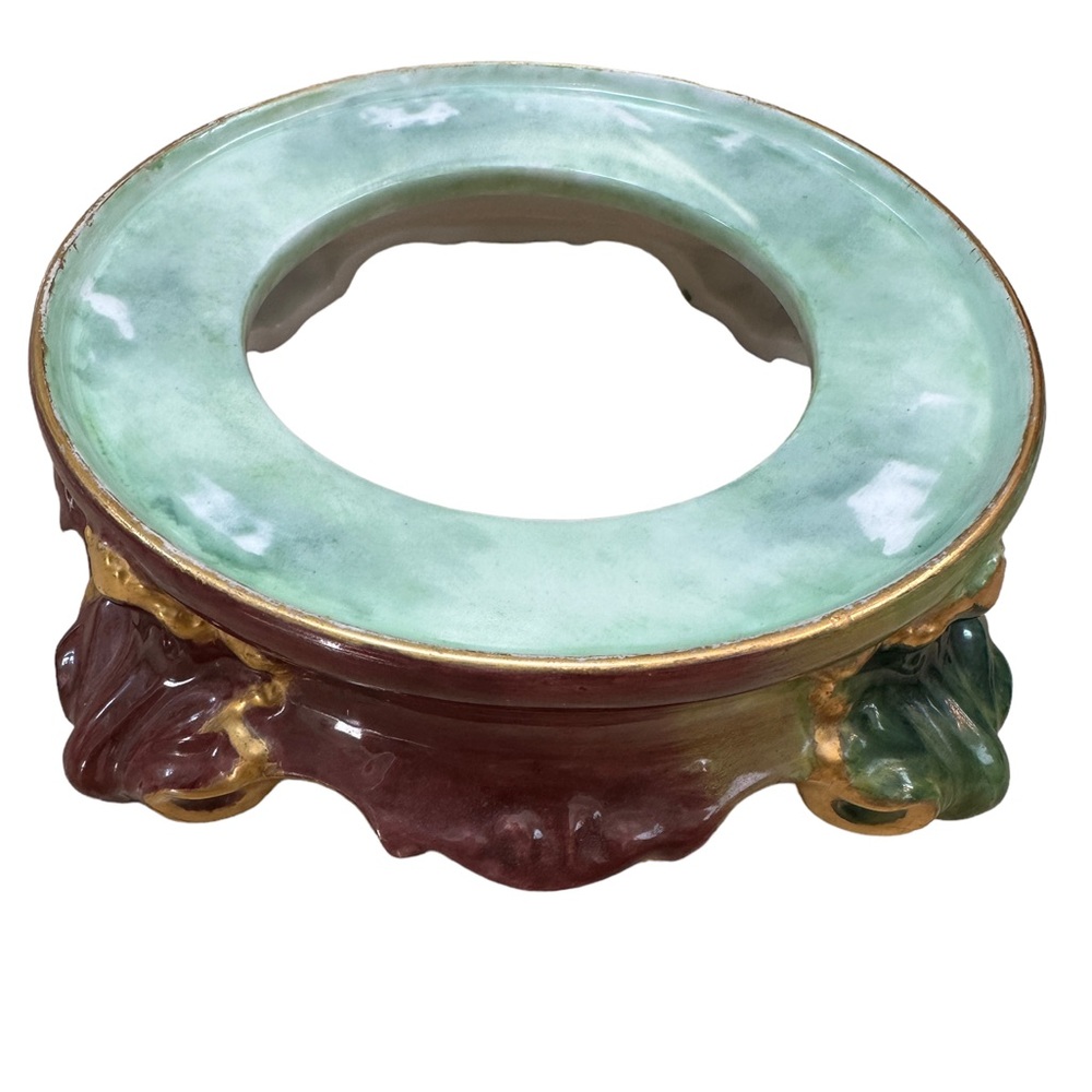 8369 French Limoges Punch Bowl Stand Tressemann & Vogt Limoges France C1892-1907